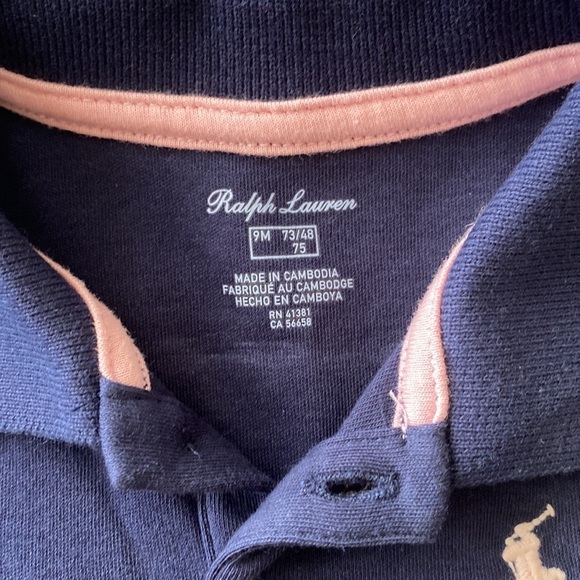 Ralph Lauren Baby Two Set Blue Dress - Picture 6 of 9